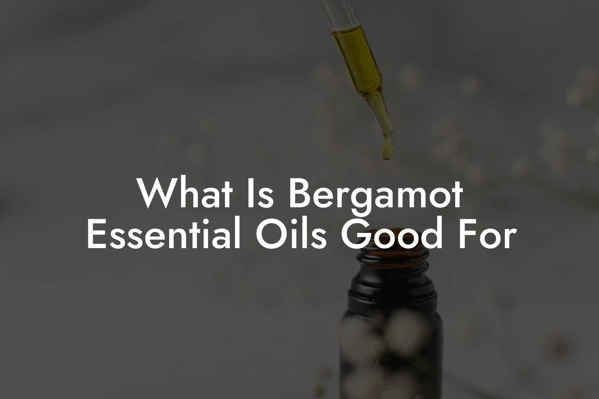 What Is Bergamot Essential Oils Good For