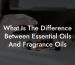 What Is The Difference Between Essential Oils And Fragrance Oils