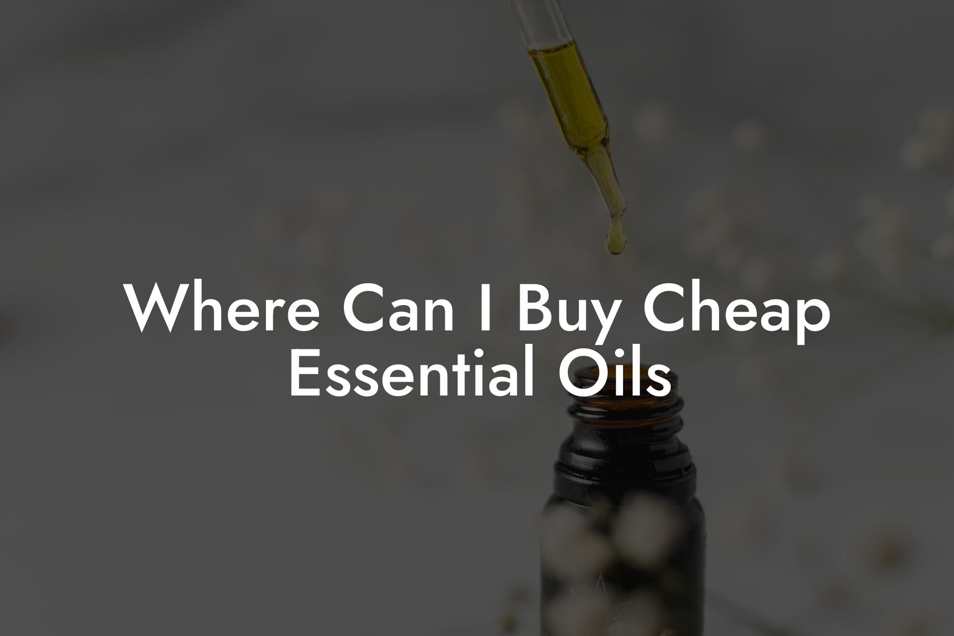 Where Can I Buy Cheap Essential Oils