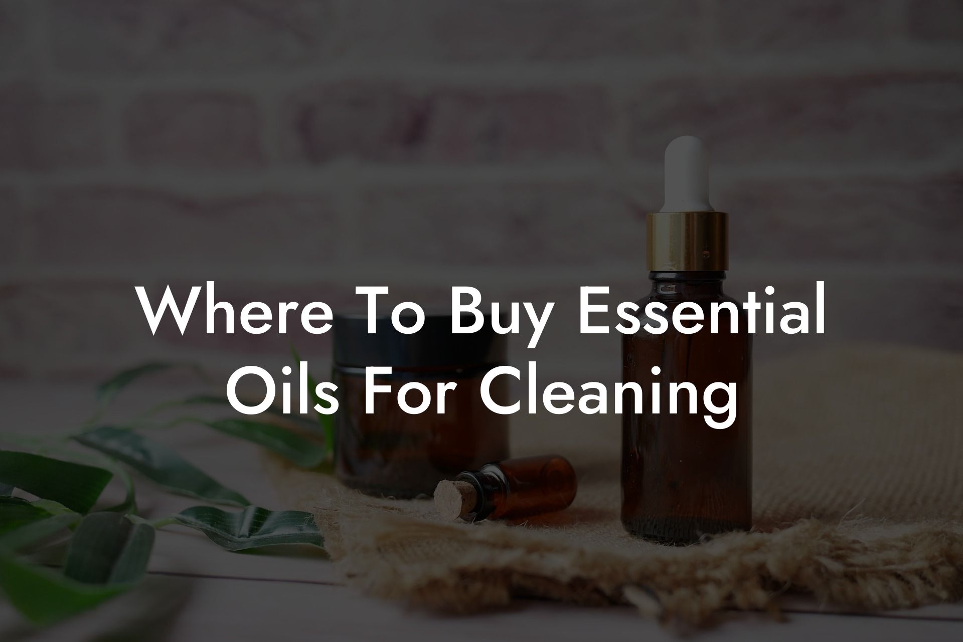 Where To Buy Essential Oils For Cleaning