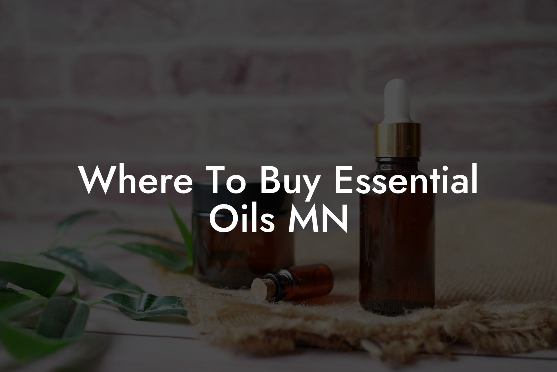 Where To Buy Essential Oils MN